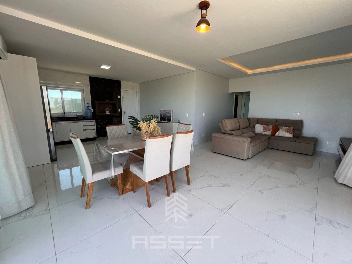 Sala integrada com cozinha