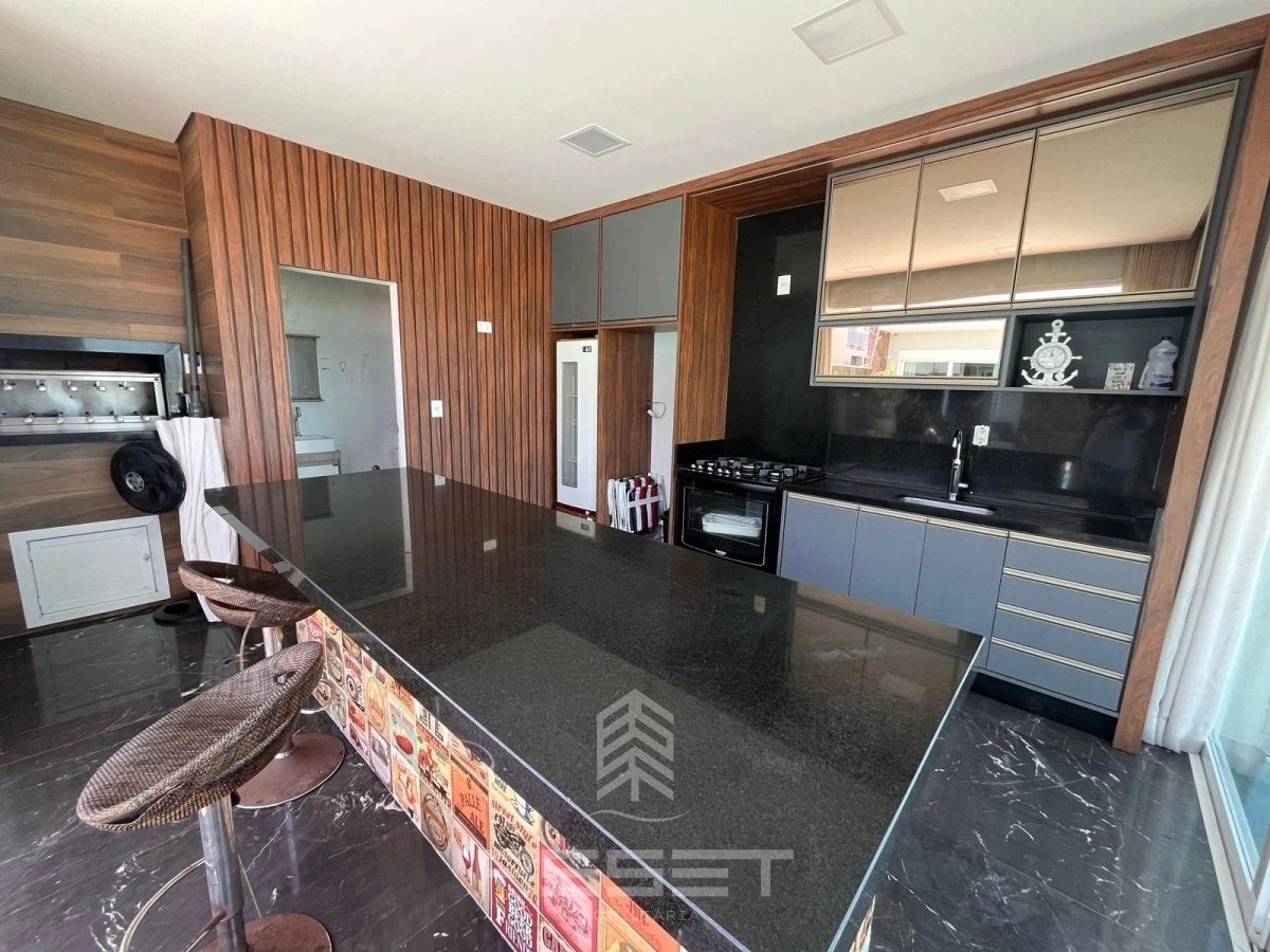 Gourmet com bancada em mármore